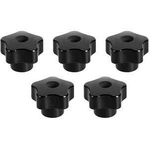 Uxcell Star Knob Grip Handle M10 Brass Insert - Set of 5